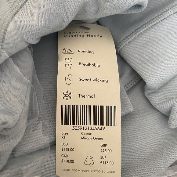NEW with tags Sweaty Betty running hoodie - Picture 5 of 5
